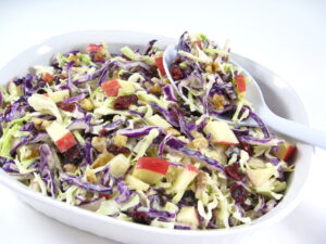Fabulous Fall Apple Slaw With Homemade Honey Mustard Dressing